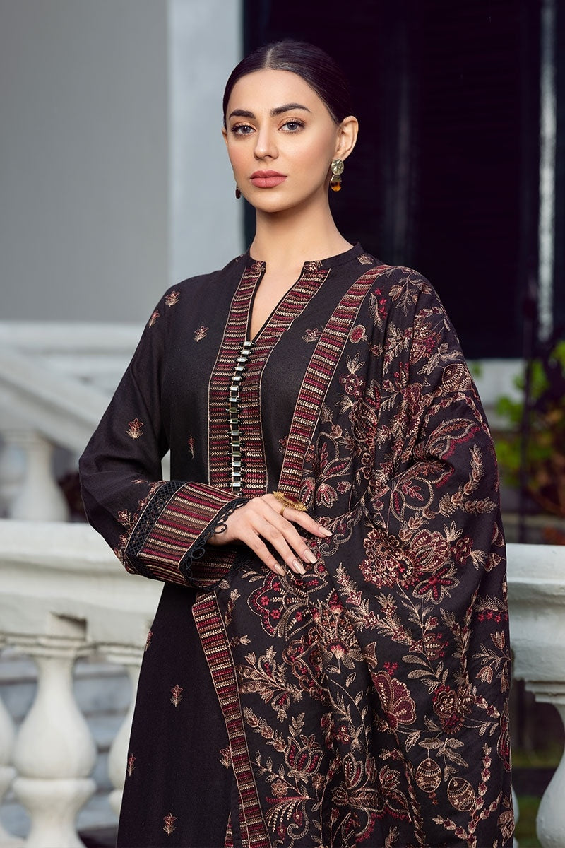 Dhanak Embroidery 3PC SUIT BTK-1012