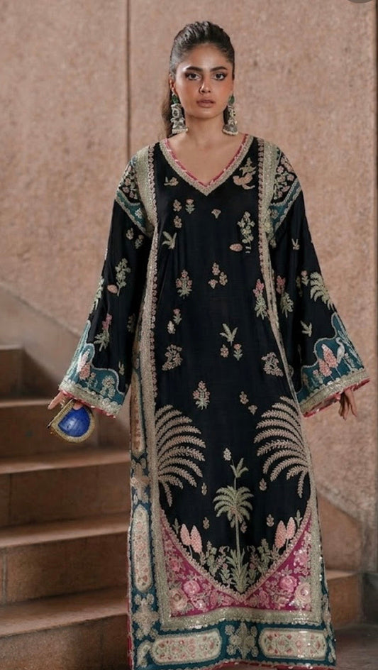 Shamoz silk Embroidery 2PC SUIT BTK-1047