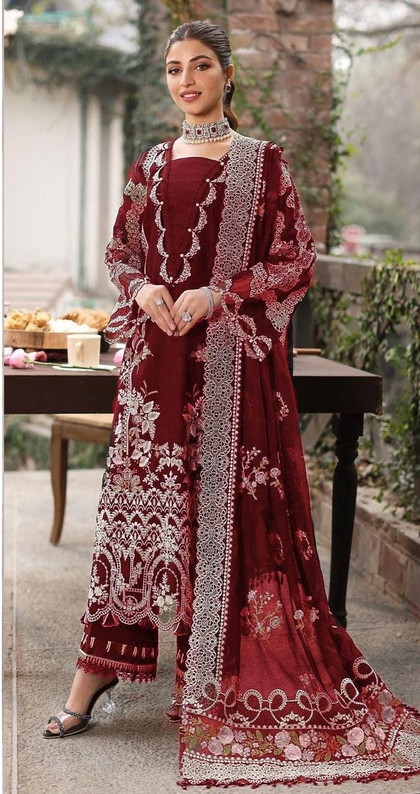 Dhanak Embroidery 3PC SUIT BTK-1053