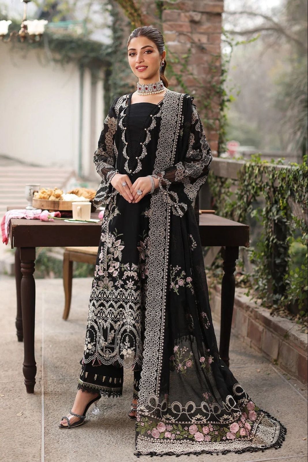 Dhanak Embroidery 3PC SUIT BTK-1055