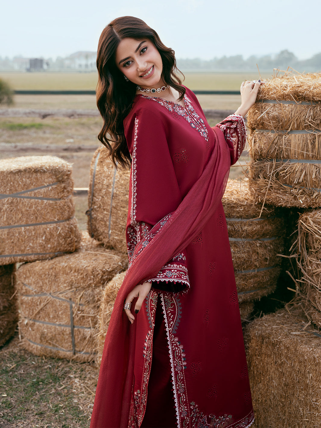 Dhanak Embroidery 3PC SUIT BTK-1058