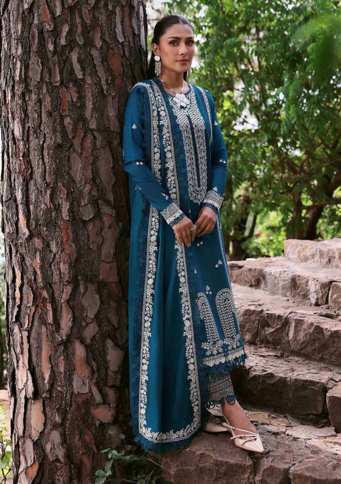 Dhanak Embroidery 3PC SUIT BTK-1066