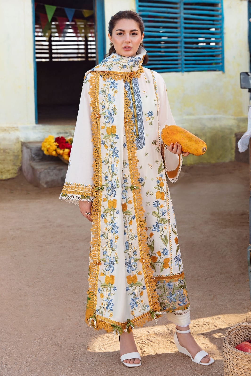 Dhanak Embroidery 3PC SUIT BTK-1067