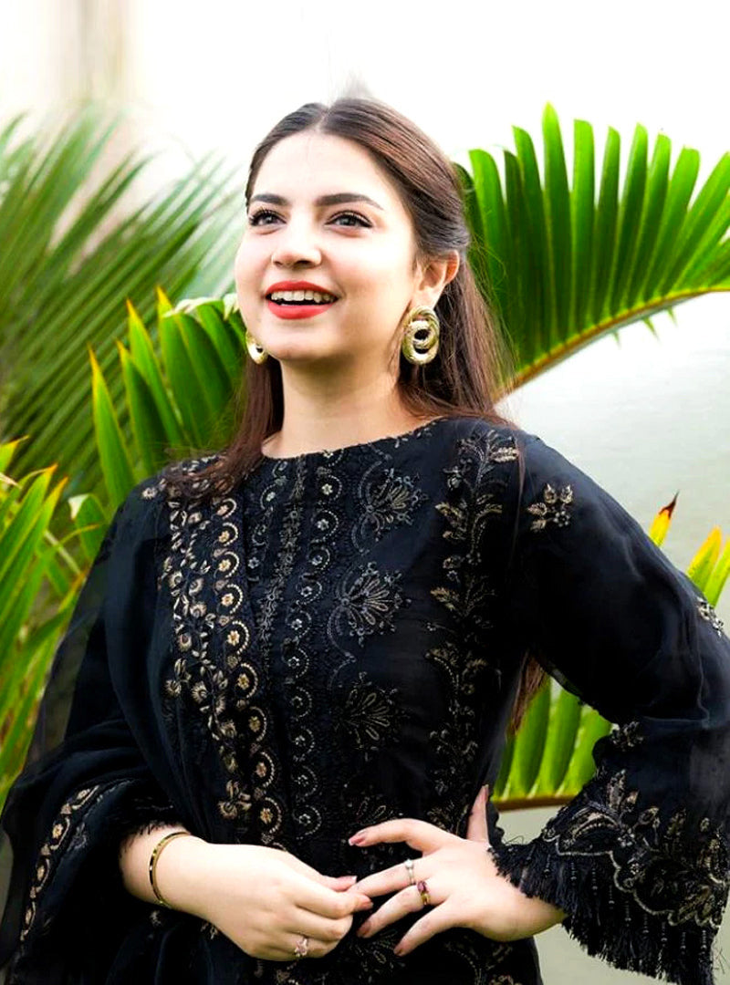 Dhanak Embroidery 3PC SUIT BTK-1019