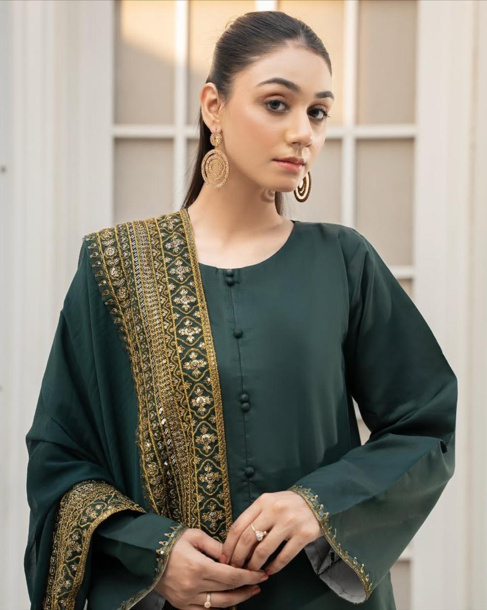 Dhanak Embroidery 3PC SUIT BTK-1026