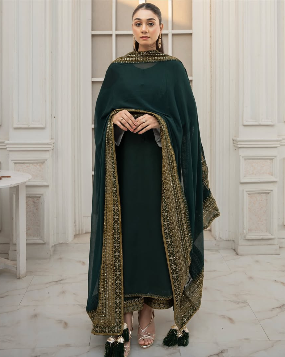 Dhanak Embroidery 3PC SUIT BTK-1026