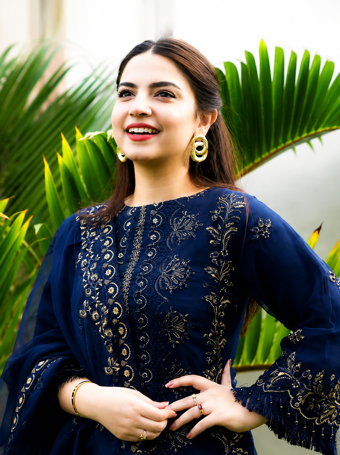 Dhanak Embroidery 3PC SUIT BTK-1020