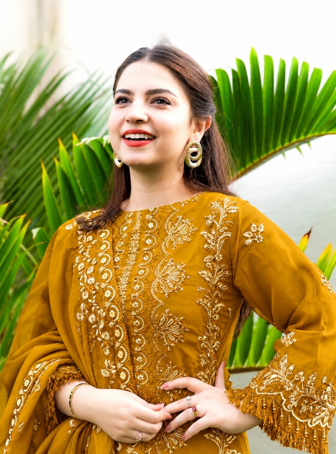 Dhanak Embroidery 3PC SUIT BTK-1023