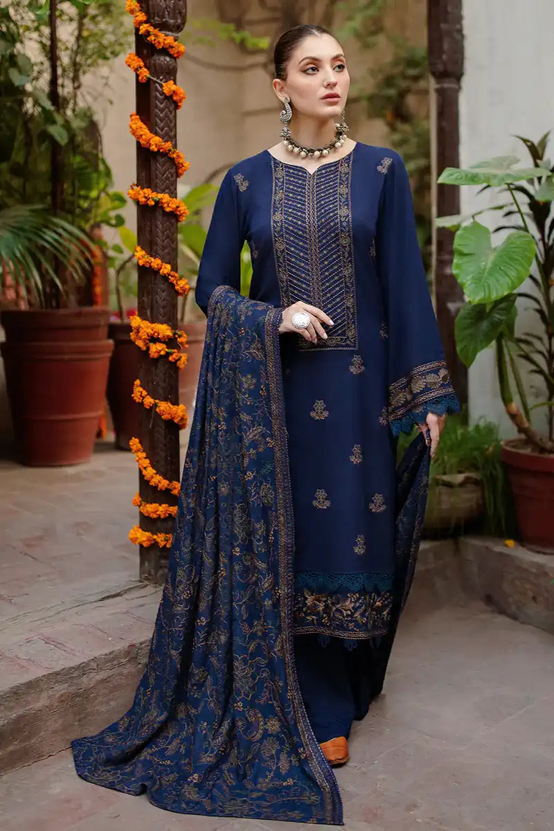Dhanak Embroidery 3PC SUIT BTK-1014