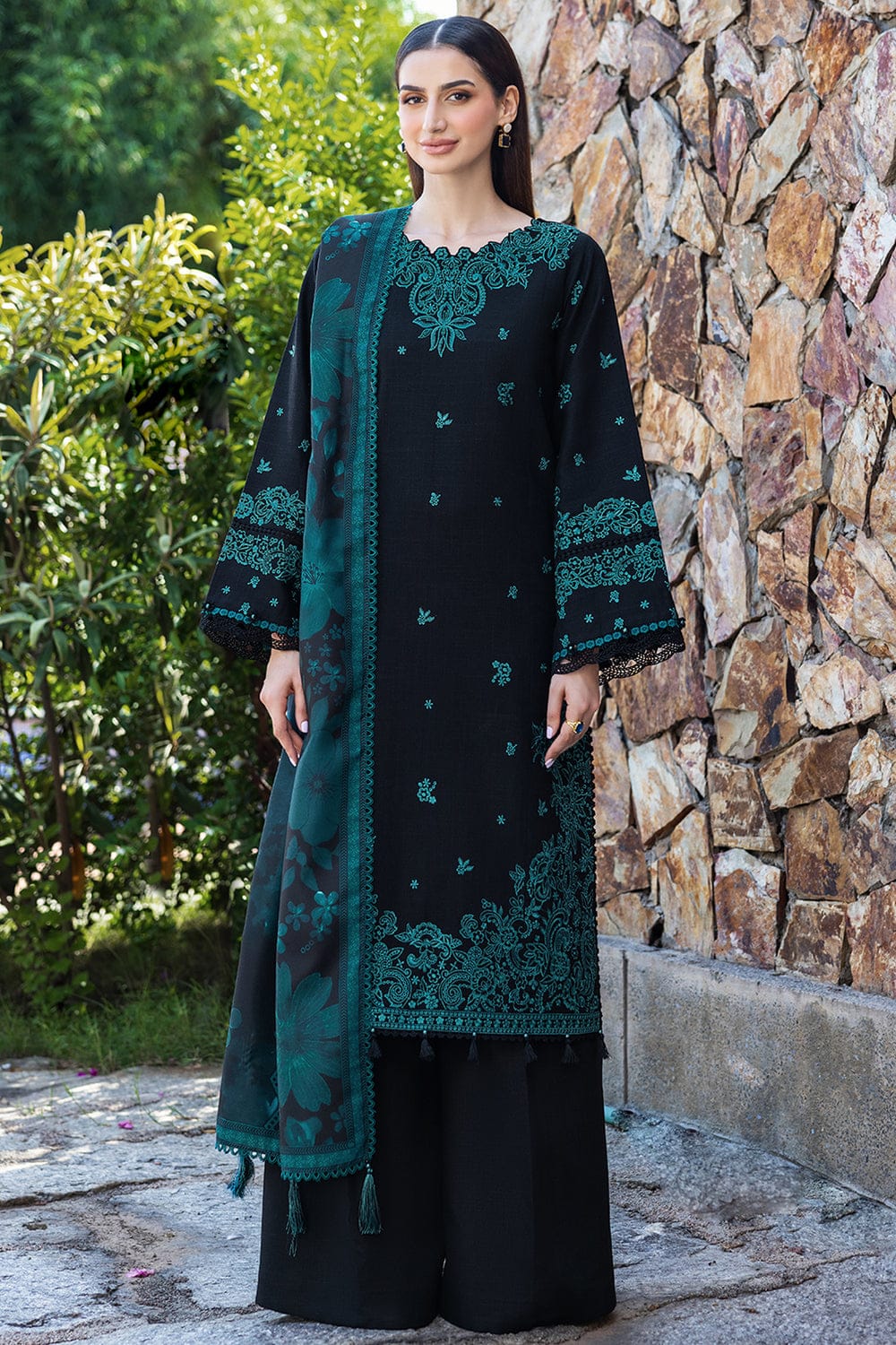 Dhanak Embroidery 3PC SUIT BTK-1008