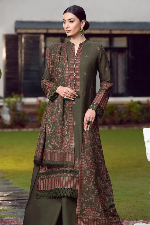 Dhanak Embroidery 3PC SUIT BTK-1010