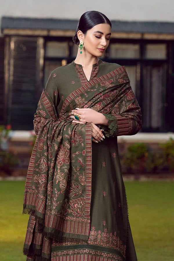 Dhanak Embroidery 3PC SUIT BTK-1010