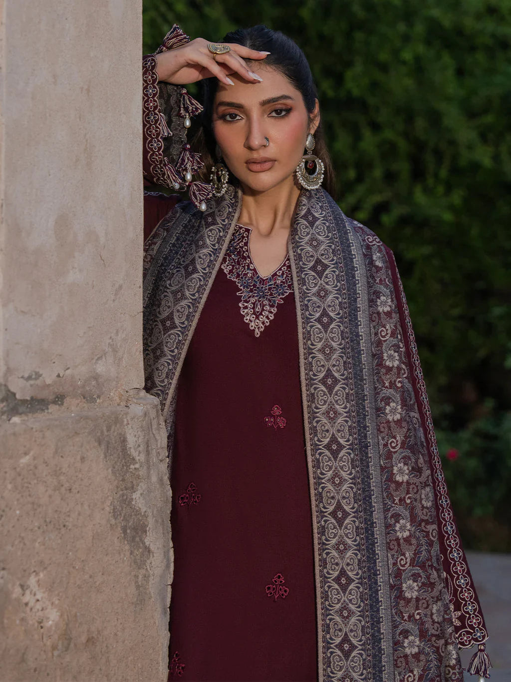 Dhanak Embroidery 3PC SUIT BTK-1003
