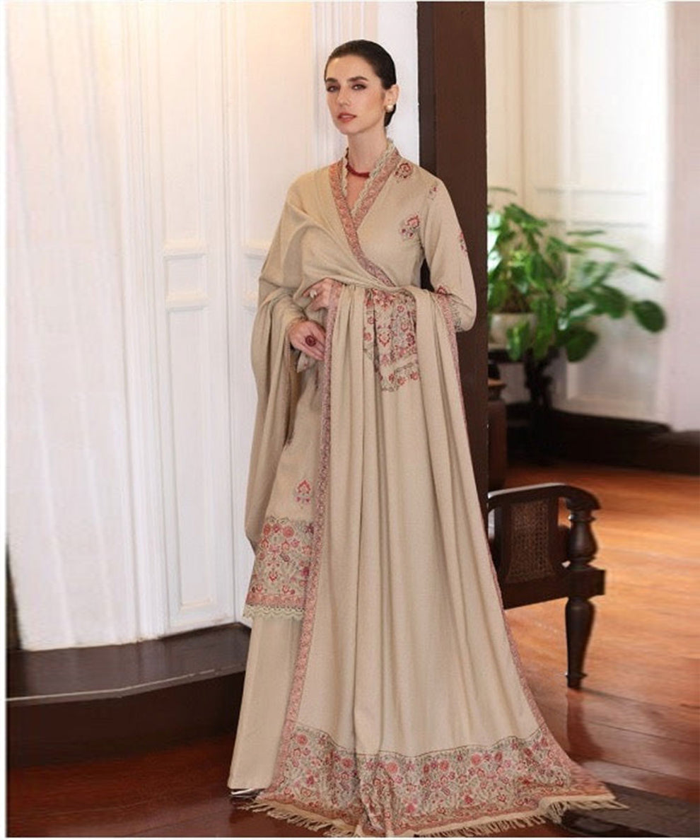 Dhanak Embroidery 3PC SUIT BTK-1013